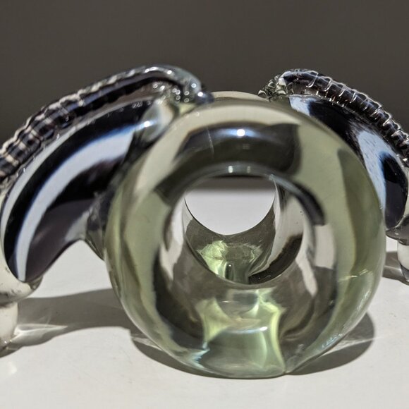 Ngwenya Glass Zebra Napkin Rings (Pair) – Handmade Swaziland - Picture 4 of 4